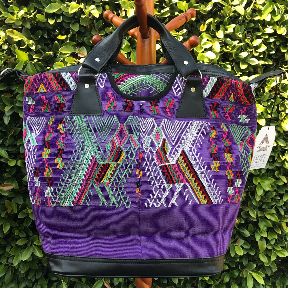 Ixchel Triangle Guatemalan Tote Bag Large